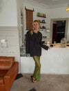 Lovine skirt with lace – Green