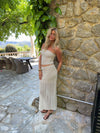Fiorella skirt with lace - White/beige