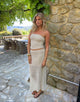 Fiorella skirt with lace - White/beige