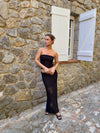 Fiorella skirt with lace - Black