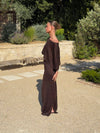 Kissy skirt with glitter - Brown