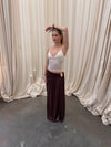 Tionia skirt with gold detail - Brown