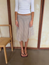 Mandy skirt with checkers - Beige