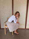 Mandy skirt with checkers - Beige
