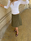 Fimana skirt with buttons - Khaki
