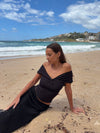Abigail off shoulder top - Black