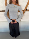 Aven one shoulder - Light grey