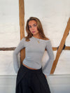 Aven one shoulder - Light grey