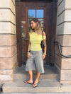 Tanua one shoulder top with smock – Yellow