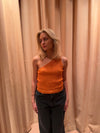 Cathie one shoulder top - Orange