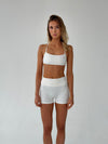 Bonded open back top - Marshmellow