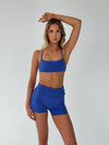 Bonded open back top - Royal blue