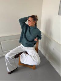 Valdamara oversized turtleneck - Blue
