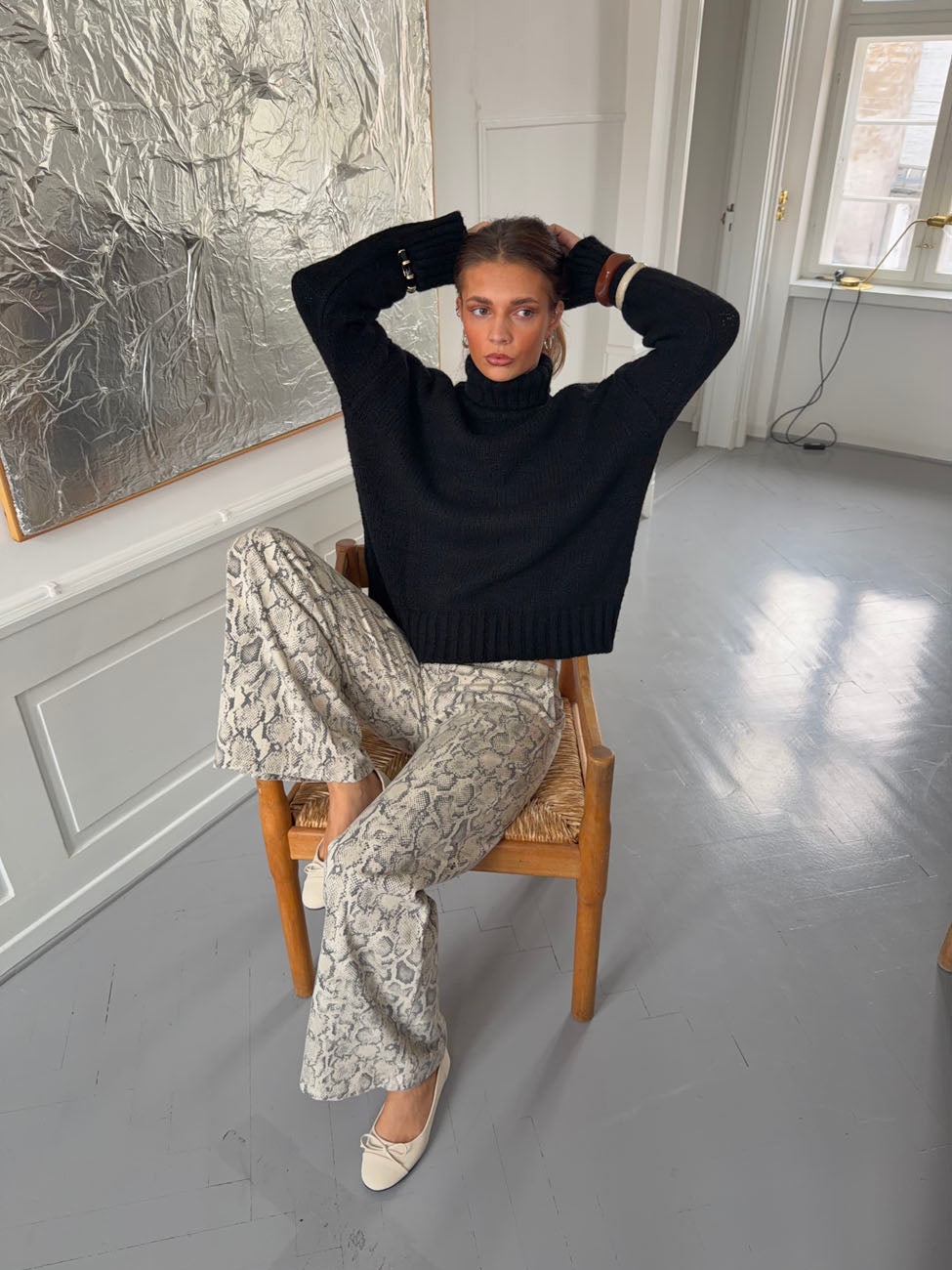 Valdamara oversized turtleneck - Black