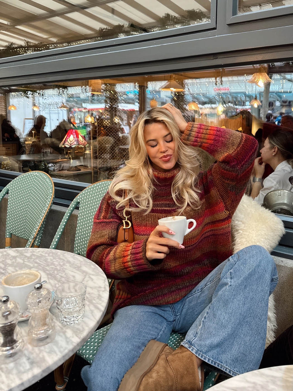 Valdamara oversized turtleneck - Multicolored