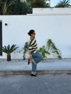 Zinnia oversized t-shirt - Yellow/grey