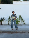 Zinnia oversized t-shirt - Yellow/grey