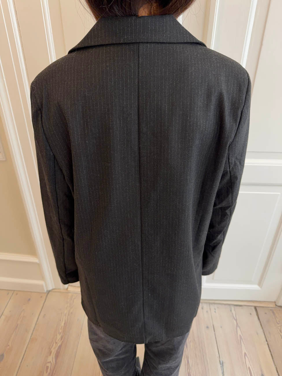 Anine pinstripe blazer/jacket - Black