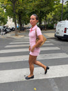 Elle polo mini dress - Pink