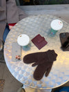 Boston woven card holder - Burgundy