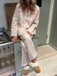 Pinja pyjamas set - Beige/red