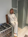 Esme pyjamas set - Off White/Blue