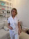 Tinna pyjamas set with ice cream cones - Blue/white