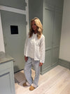Kallie pyjamas set with cherries - White/Blue