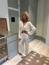 Linnea pyjamas pants with bows - Off white