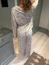 Linnea pyjamas pants with bows - Off white