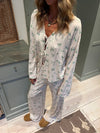 Linnea pyjamas blouse with bows - Off white