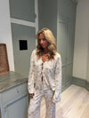 Linnea pyjamas blouse with bows - Off white