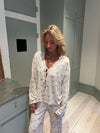 Linnea pyjamas blouse with bows - Off white