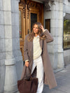 Tolouse suede bag - Dark brown