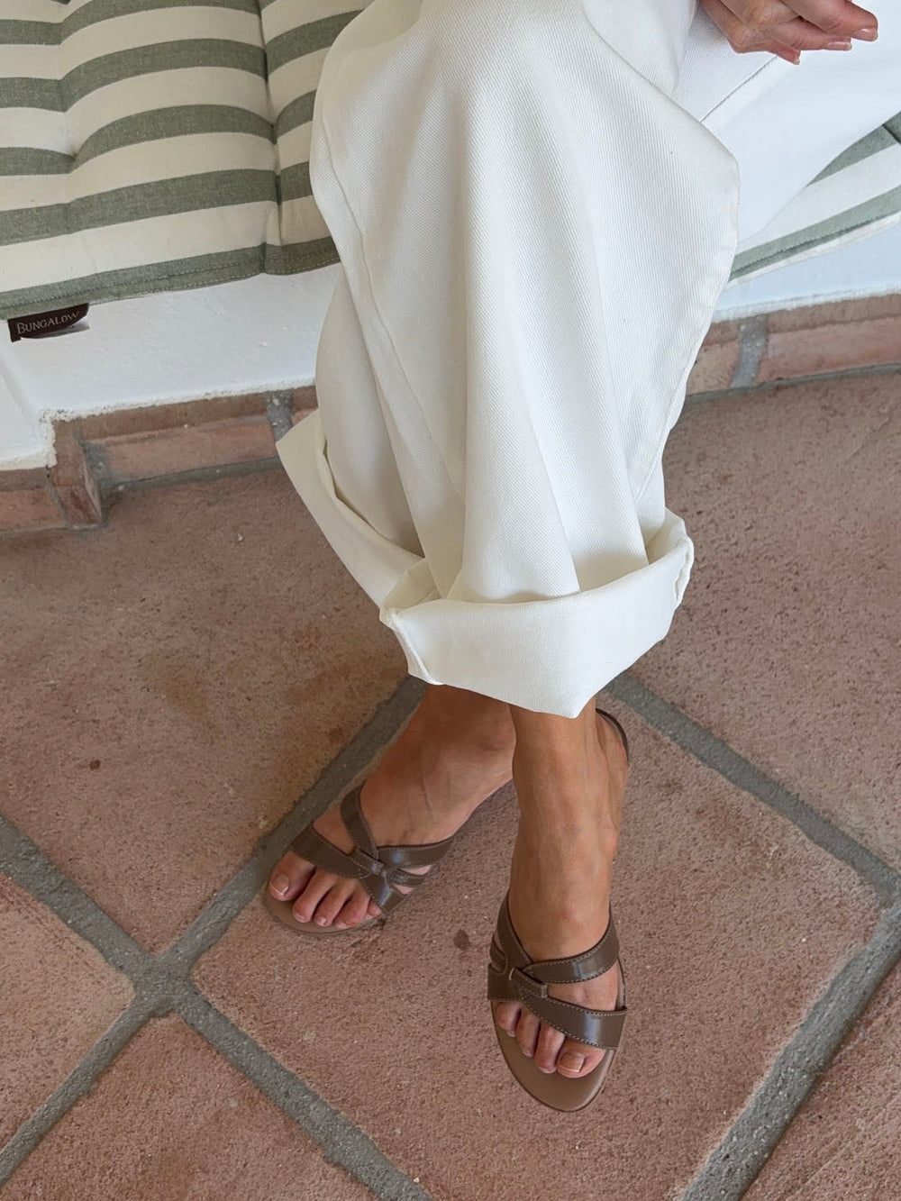 Figma sandals – Brown/beige