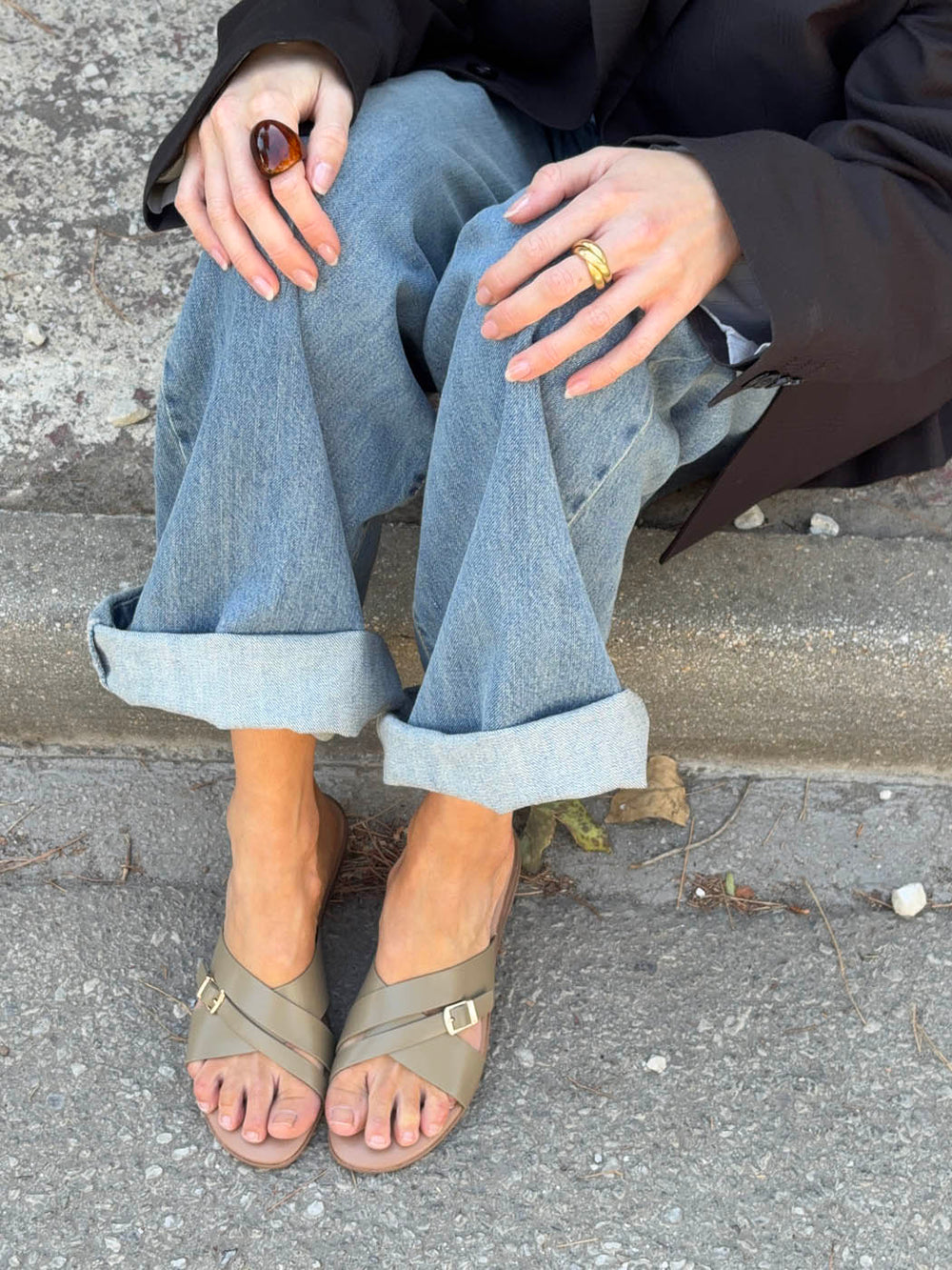 Kalinia sandals – Green