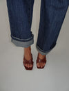 Bridget sandals with heal - Brown