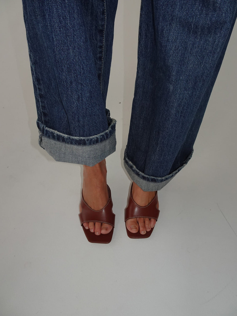 Bridget sandals with heal - Brown