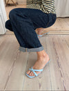 Joule heeled sandals - Pastel blue