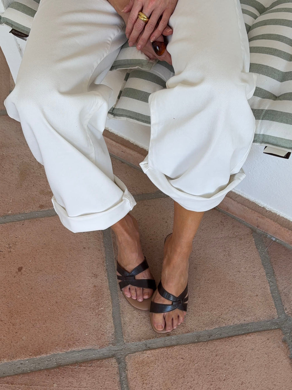 Figma sandals – Dark brown/beige