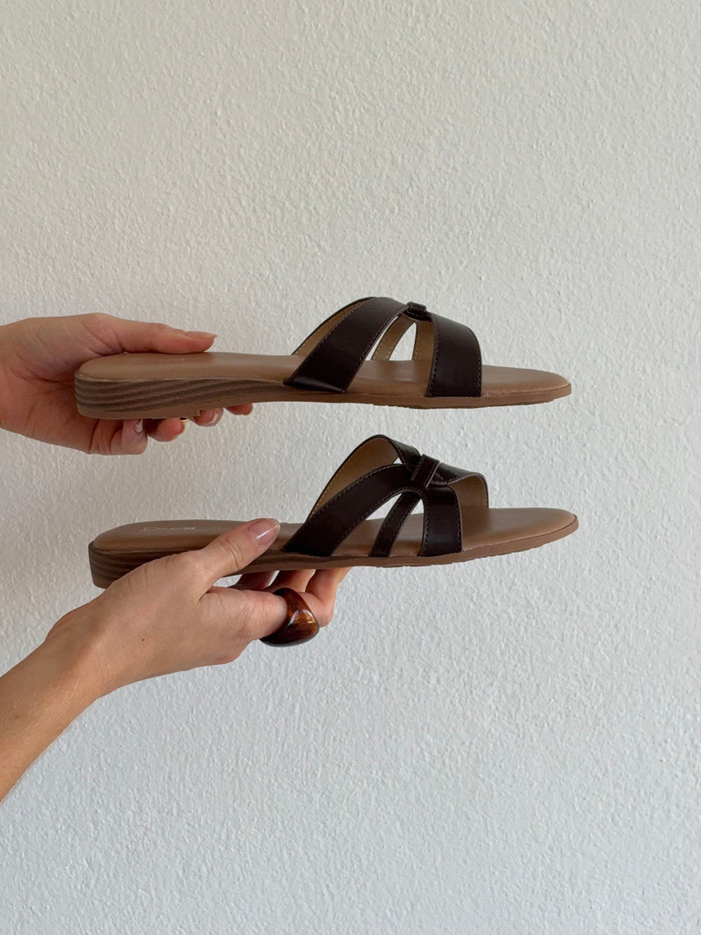 Figma sandals – Dark brown/beige