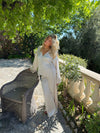Cammie satin loose pants - White