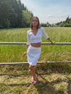 Shay pointelle skirt - White