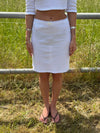 Shay pointelle skirt - White