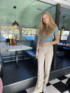 Classic wide pants - light beige