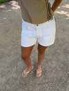Filine shorts - White denim