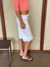 Peppa shorts with embroidery - White