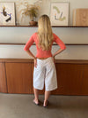 Darly cargo shorts - White