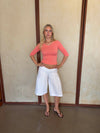 Darly cargo shorts - White