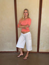 Darly cargo shorts - White